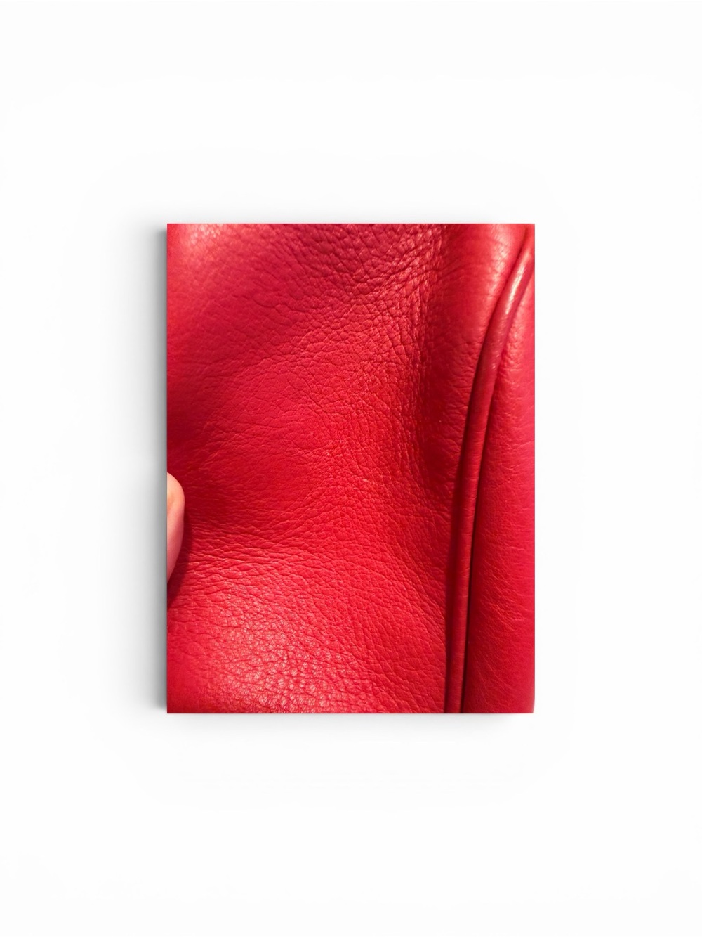 Vintage Sonia Rykiel Red Handheld Leather Kisslock Pouch/Clutch - Picture 9 of 10